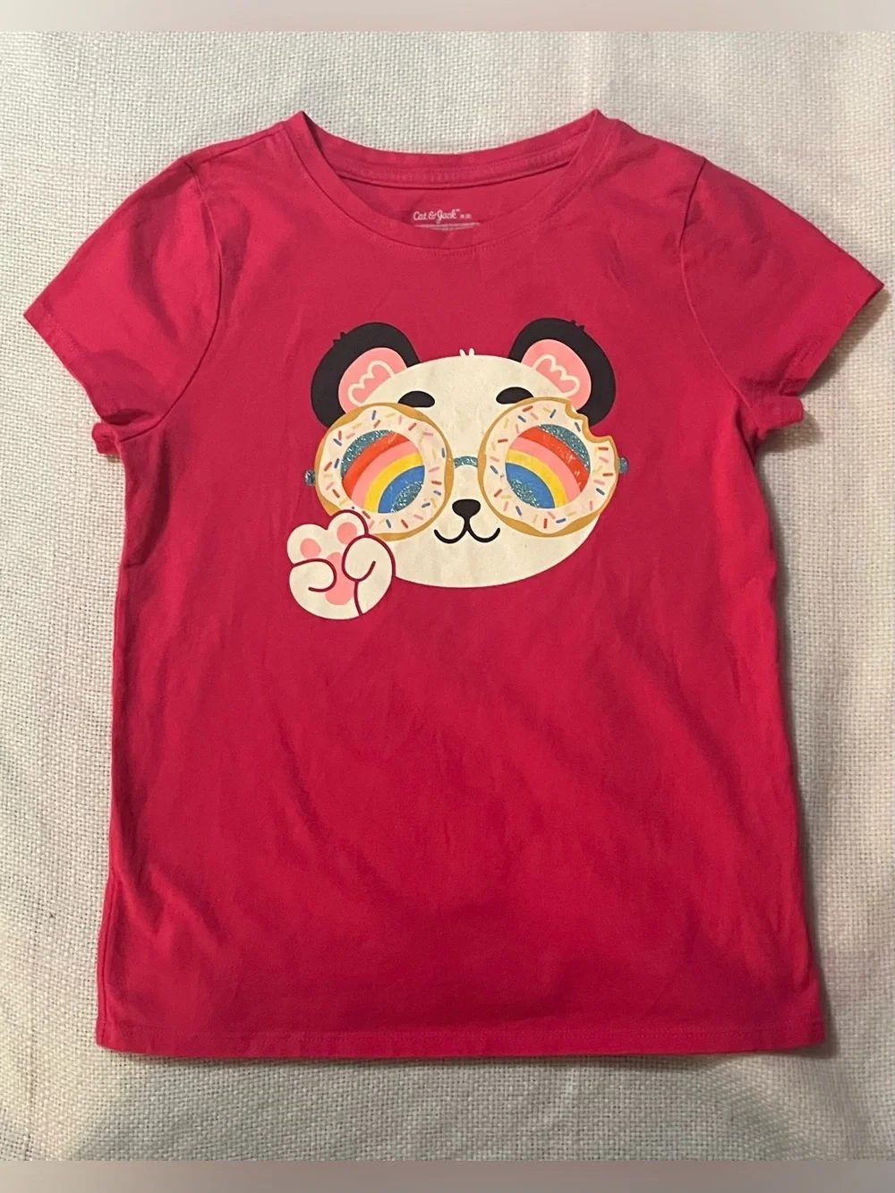 Kids' Unicorn & Panda Graphic Tee Pack - Light Blue & Red